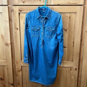 Chaps denim chambray dress